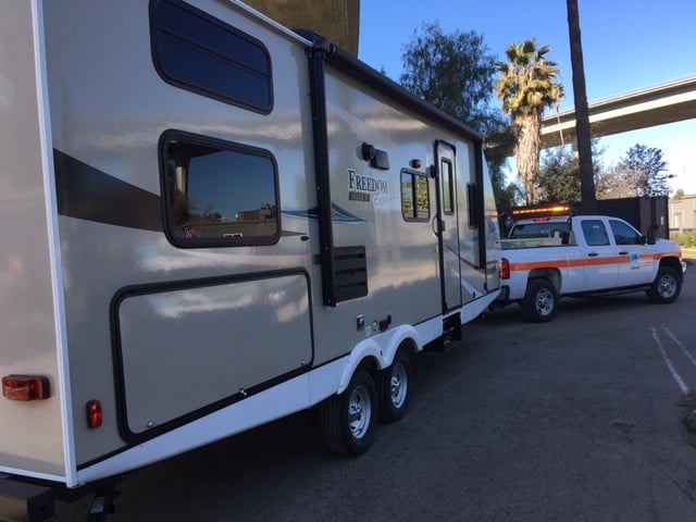 A trailer to house a homeless family.
