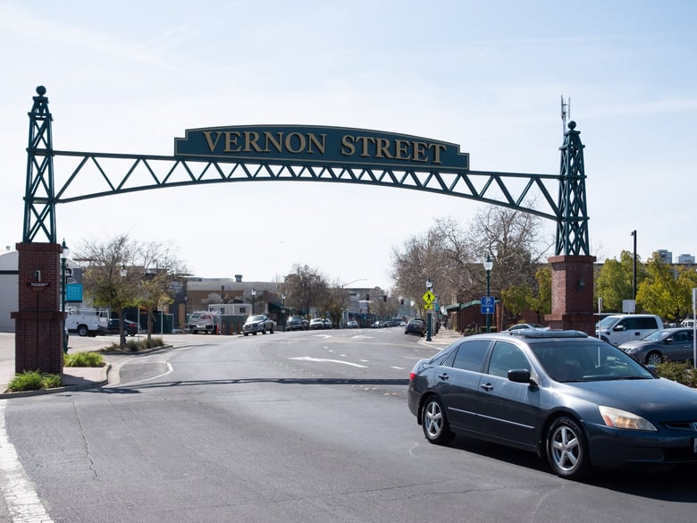 Vernon Street in Roseville on March 5, 2020.