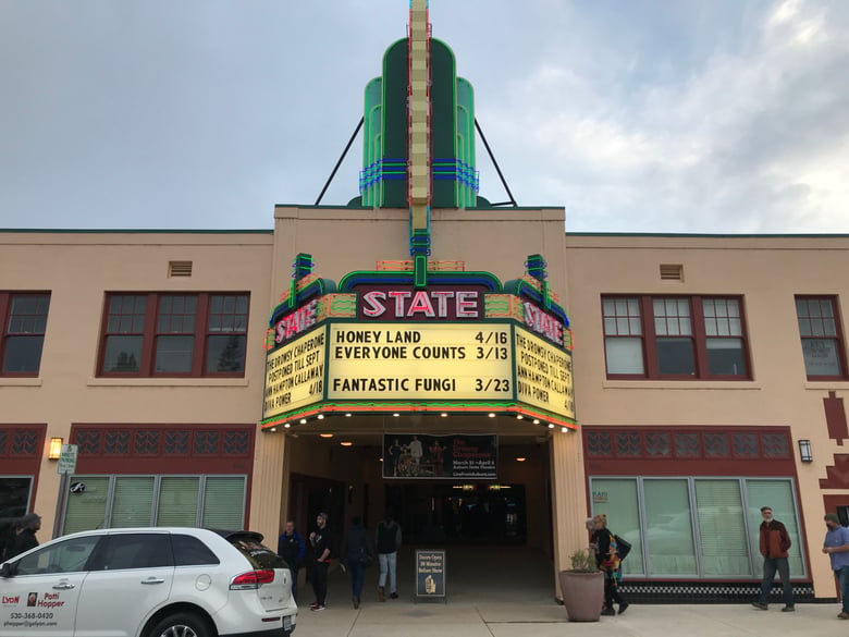 The State Theater in Auburn held it’s final showing, at least for a while, on Friday night. The theater allowed 250 people in but ask them to sit at least one seat apart from each other.