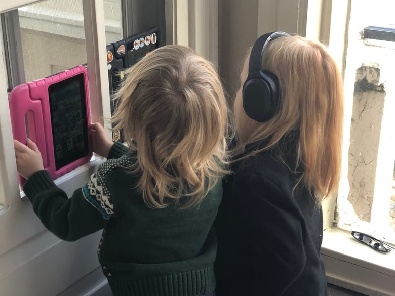 Laura Brubaker's two sons, ages 3 and 6, are trying to keep busy in their Woodland home during the school closures. They both have autism, and Brubaker is worried that even with remote learning options, their language and social skills will slip.