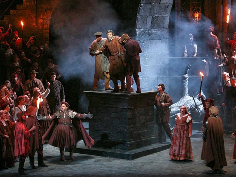 A scene from Verdi's Simon Boccanegra. Photo: Ken Howard/Metropolitan Opera