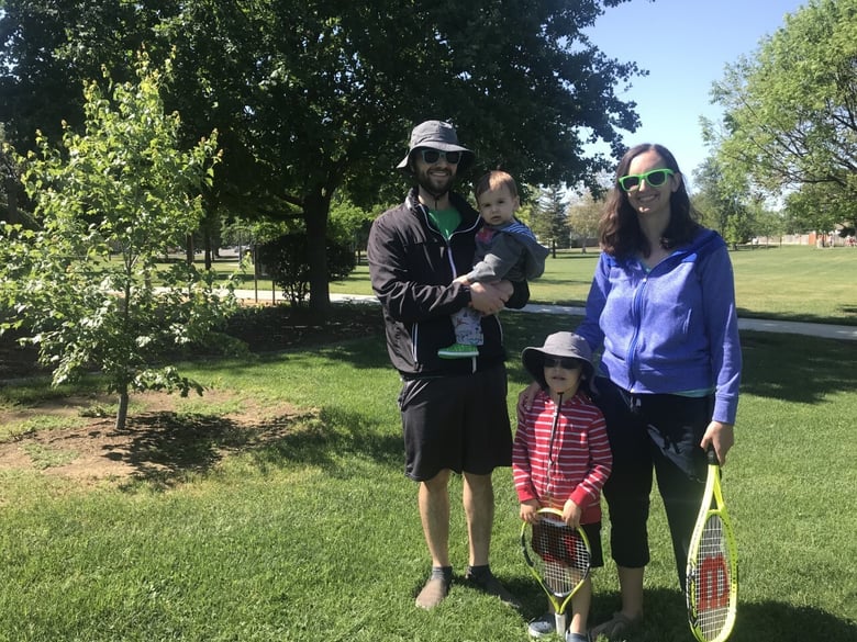 Ven and Mary Meyerzon of Woodland say they are hesitant to schedule any in-person playdates for their sons, Ben, 3, and Adam, 1, due to concerns about spreading COVID-19.