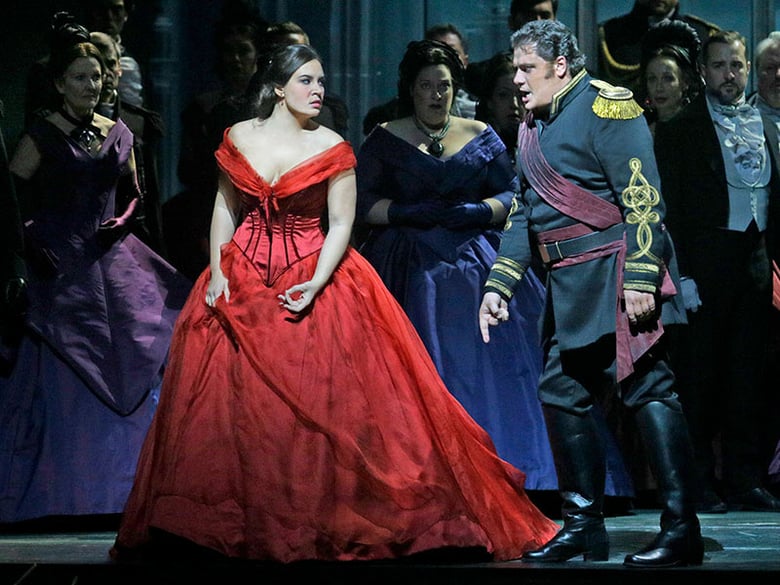 Sonya Yoncheva as Desdemona and Aleksandrs Antonenko in the title role of Verdi's "Otello". Photo: Ken Howard/Metropolitan Opera