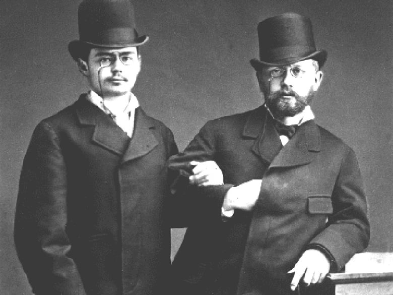 Iosif Kotek and Tchaikovsky in 1877