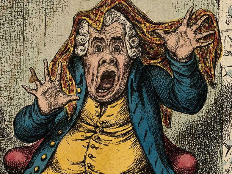Man Suddenly Awakened - engraving from 1806