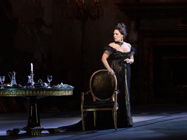 Sondra Radvanovsky in the title role of Puccini's "Tosca." Photo: Marty Sohl / Met Opera