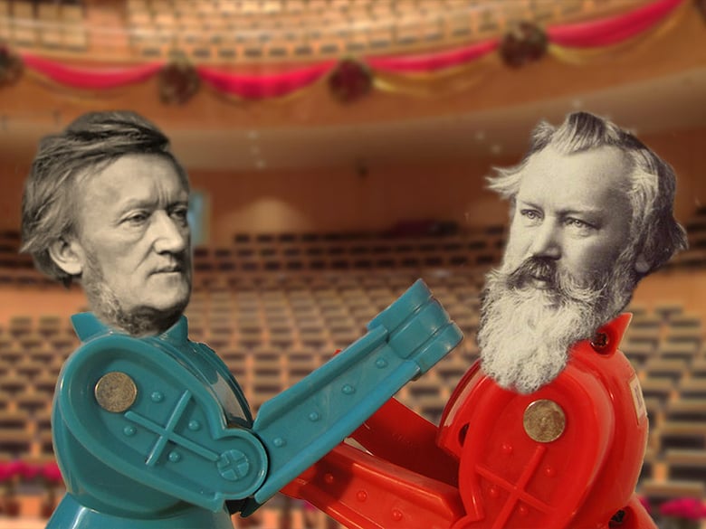 Richard Wagner and Johannes Brahms (actually, their followers fought more than they did)