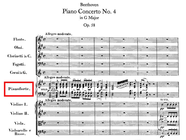The opening notes of Beethoven's Piano Concerto No. 4 belong to the piano alone.