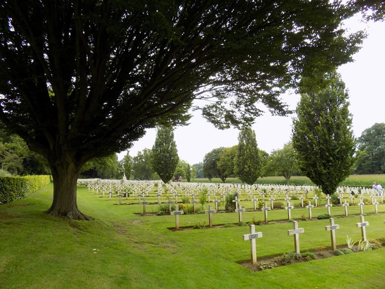 Écoivres Military Cemetery in Northern France. Photo: The Commonwealth War Graves Commission