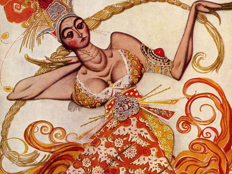 Costume design by Léon Bakst for the 1910 production of The Firebird