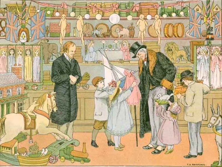 "The Toy Shop," illustration by Francis D. Bedford (1899)