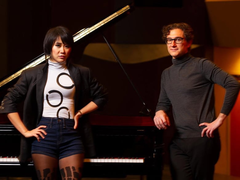 Pianist Yuja Wang and Composer-Conductor Teddy Abrams | photo: Louisville Orchestra