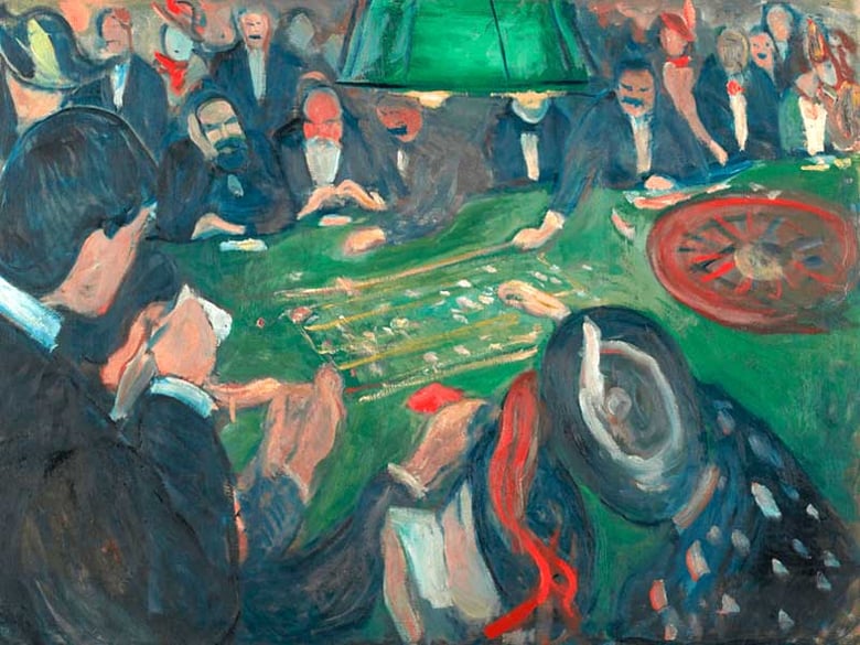Detail from "At the Roulette Wheel in Monte Carlo," by Edvard Munch (1892)