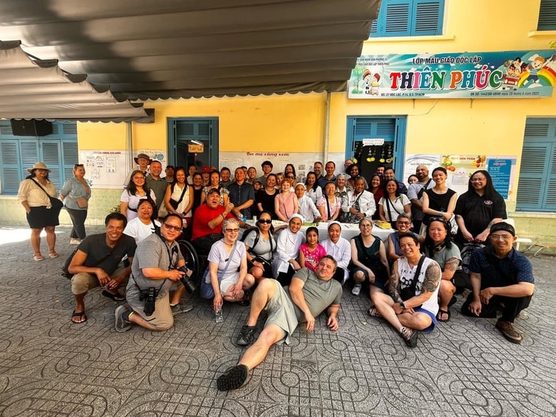 Operation Babylift adoptees at the Viet Hoa orphanage in Vietnam.