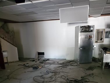 The aftermath of Universoul Cafe's break-in on July 12.