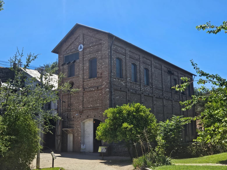 The historic Folsom Powerhouse sits near the banks of the American River Aug. 16, 2025.