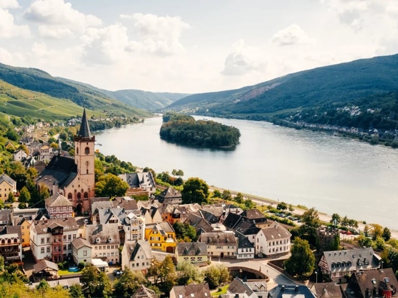 The Rhine River, Germany