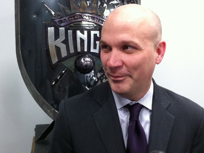 Kings President Chris Granger prior to an April 16, 2014 game between the Kings and the Phoenix Suns.