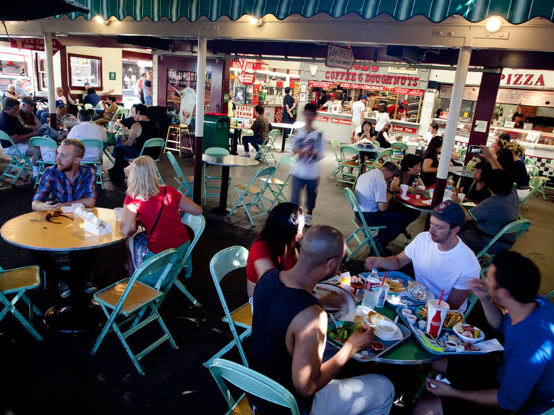 The Farmers Market in Los Angeles is seeing more tourists frequent the open-air market as the economy rebounds.