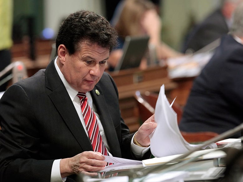 FILE - In this Aug. 29, 2011 file photo, California Assemblyman Marty Block, D-San Diego, looks over some papers.