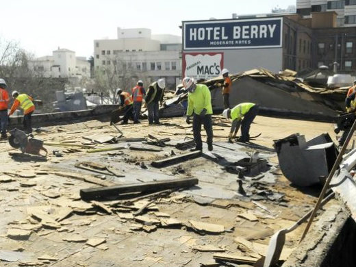 Crews have already begun demolition work at the 700 K redevelopment (Courtesy of the Sacramento Business Journal).