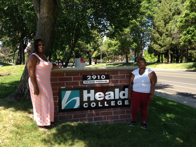 Michelle Turner and Meiasha Bradley were within a semester of graduating with an associates degree in medical records and law enforcement. 