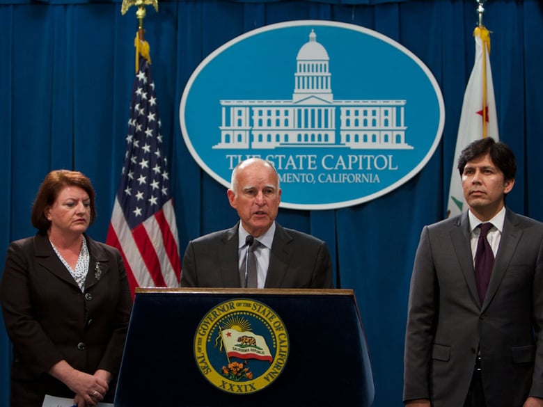 Gov. Jerry Brown and Democratic lawmakers announced a budget deal on Tuesday, Jun. 16, 2015. 