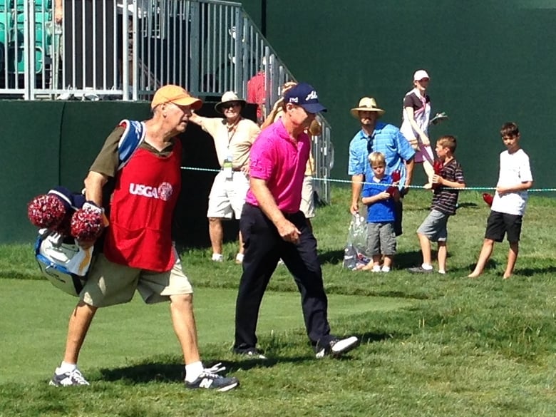 Tom Watson was the early leader Thursday, shooting a 4-under 66.