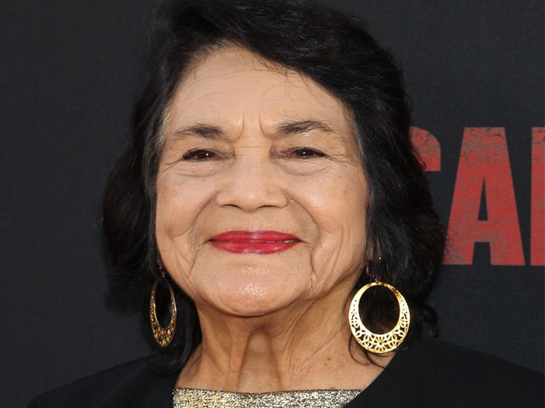 Dolores Huerta attends the premiere of Pantelion Films and Participant Media's 'Cesar Chavez' at TCL Chinese Theatre on March 20, 2014 in Los Angeles. 
