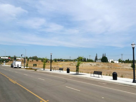 Here's where the future Kaiser Permanente hospital will be located at the downtown railyard. 
