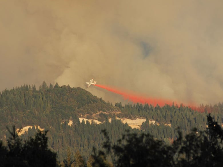 The C130 in action, taken from Banner Mountain. 