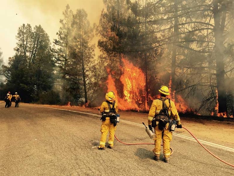 Shiell Fire Tactical Firing operation on the  Fork Complex Fire, burning in the Yolla Bolly Wilderness.
