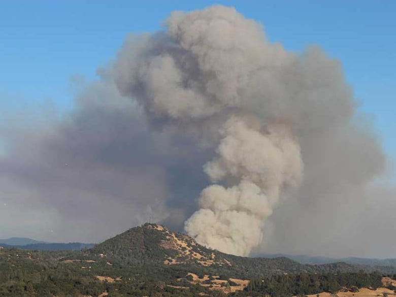 The Butte Fire, burning in Amador County near Jackson, as seen on Wednesday, Sept. 9, 2015.