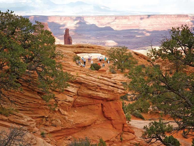 Mesa Arch in Canyonlands National Park, Utah. 