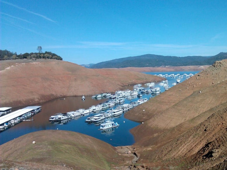 Lake Oroville Reservoir in November 2014.


