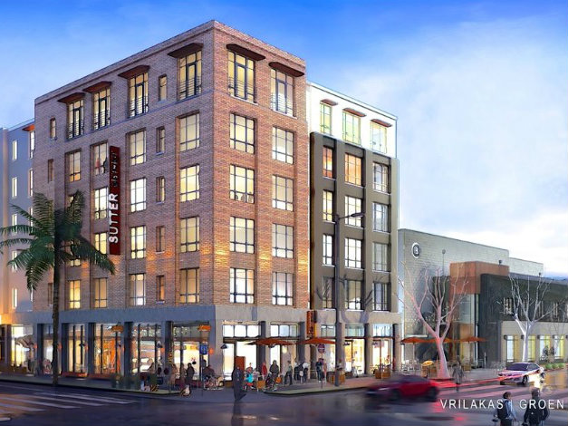 A rendering of a proposed hotel from restaurateur Randy Paragary in midtown Sacramento, at 28th and Capitol Avenue.