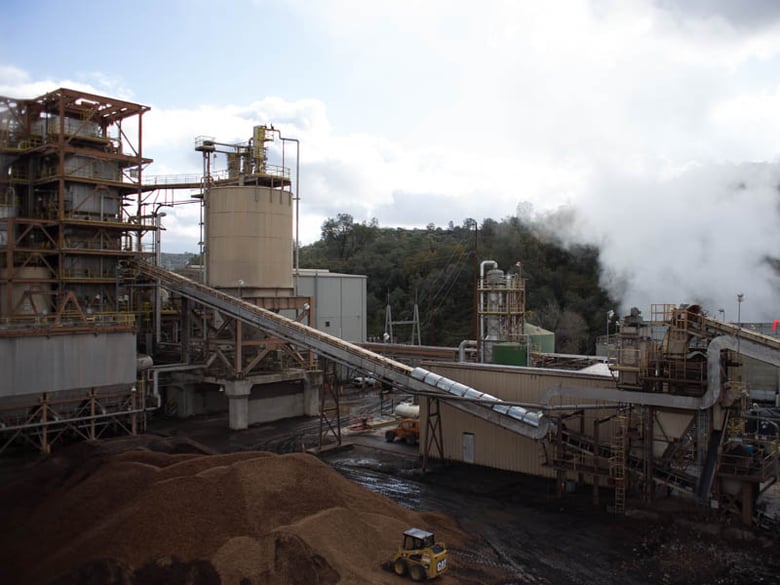 The 18 MW Buena Vista Biomass Power facility in Ione, CA turns forest debris into energy. 