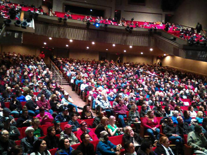 About 1,200 people attended the Mayor's forum on water in Stockton on Monday evening.
