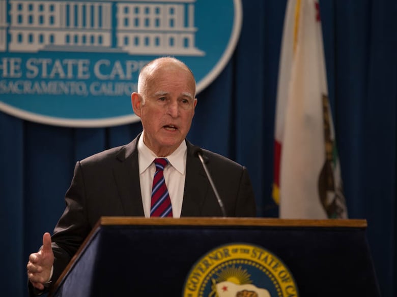 Gov. Jerry Brown proposed a restructured tax on health plans when he released his 2016 budget plan in January.