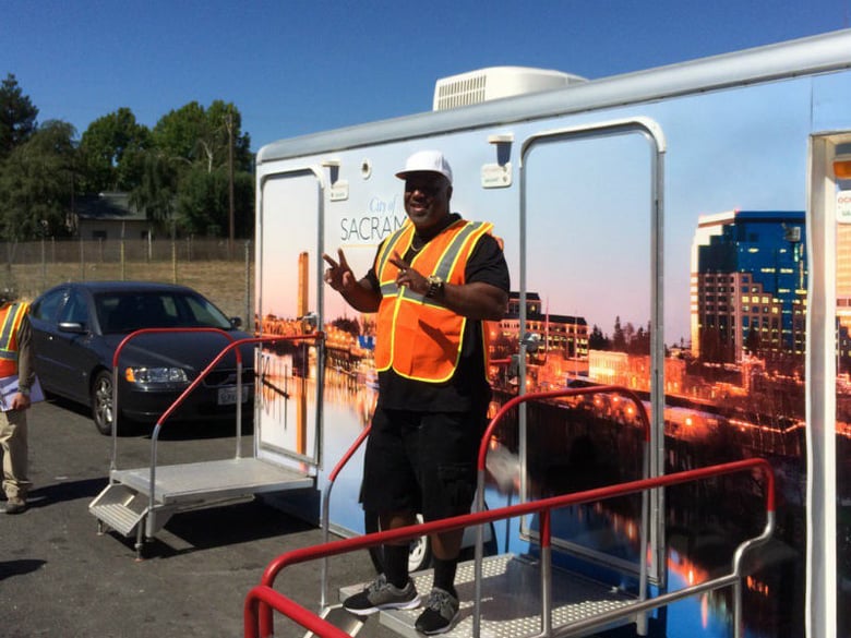 Curtis Jones is transferring from the San Francisco Pit Stop operation to  work as an attendant in north Sacramento.