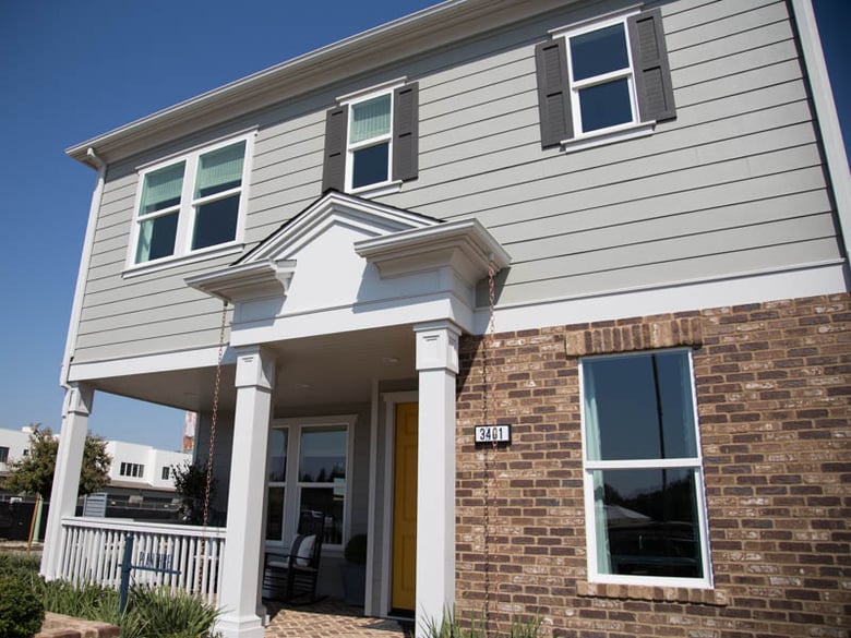 Fourteen McKinley Village models are ready to show prospective customers. Models of a community of flats will be available next month.