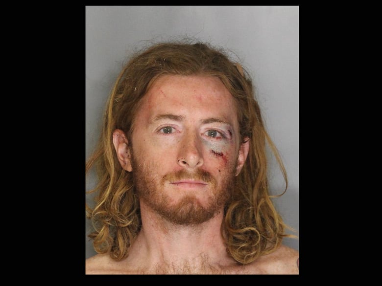 Police arrested Sean Thompson, 32, on felony charges of assaulting a public official. He was booked into the Sacramento County Jail Wednesday night. 