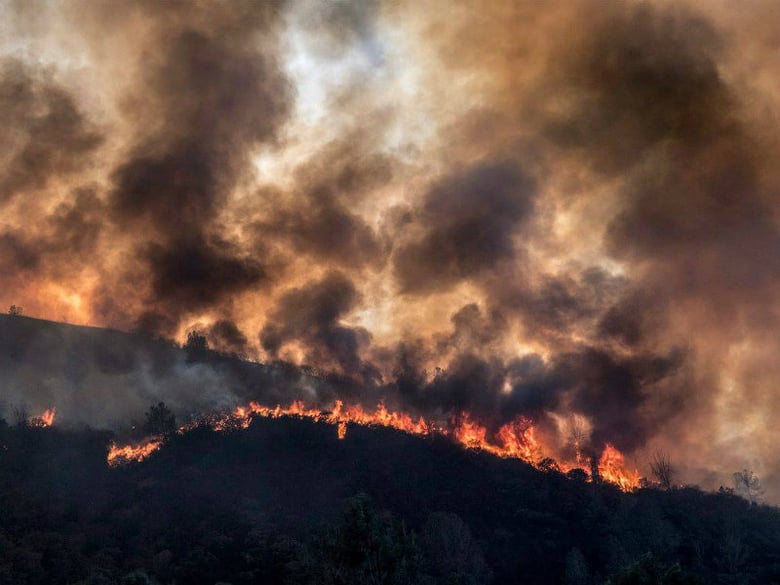 The Marshes Fire has burned 1,000 acres in Tuolumne County.
