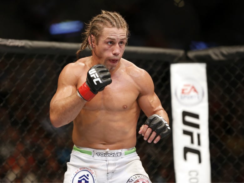 Uriah Faber is seen in the ring against Yuri Alcantra in their UFC on Fox Sports 1 mixed martial arts bout in Boston, Saturday, August 17,2013. Faber won via unanimous decision.

