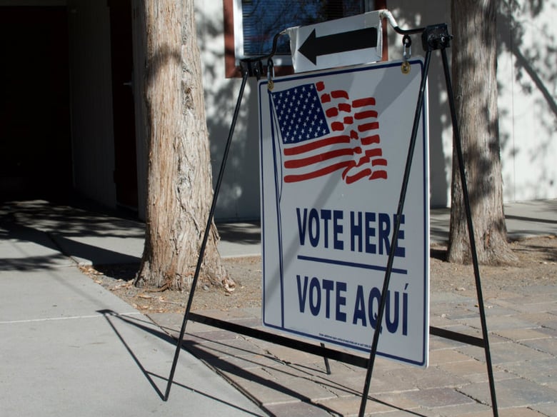 Polling places in Reno, Nevada saw a steady stream of voters today, though more than half of all active voters had cast their ballots early.
