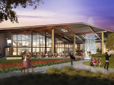 An early rendering of The Outlet Collection in Elk Grove, released in 2014.
