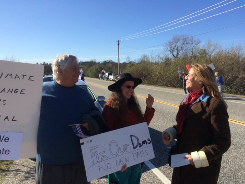 John Robertson, Rachel, and Reinette Senum had hoped to hear from Republican lawmakers directly during a Mountain Counties Water Resources Association event. MCWRA notified non-members this week that members would be given priority for tickets.