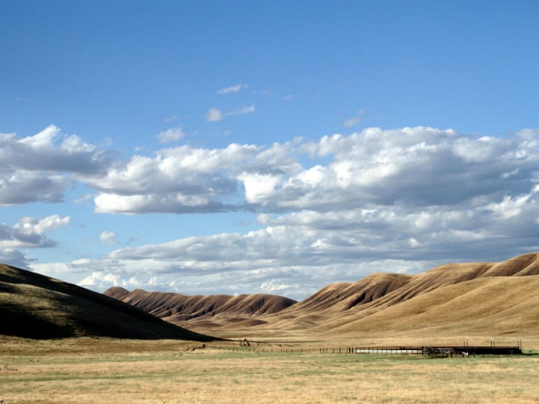 The valley where Sites Reservoir is proposed to be located in Colusa County just west of Maxwell, Ca.