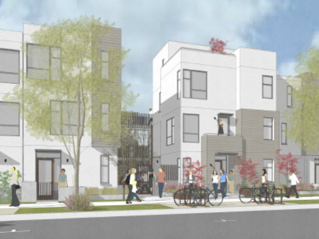 An artist rendering of the 1818 X Street Project - a proposed development of 41 apartments near Sacramento's Broadway Corridor.