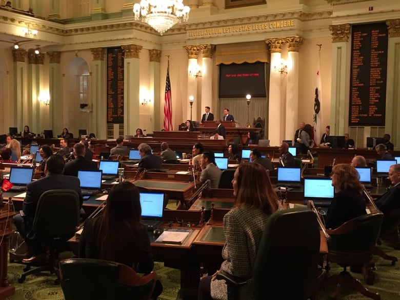 Speaker Anthony Rendon presides over the first California Assembly session of 2018 on Wednesday, January 3rd at the state Capitol in Sacramento.